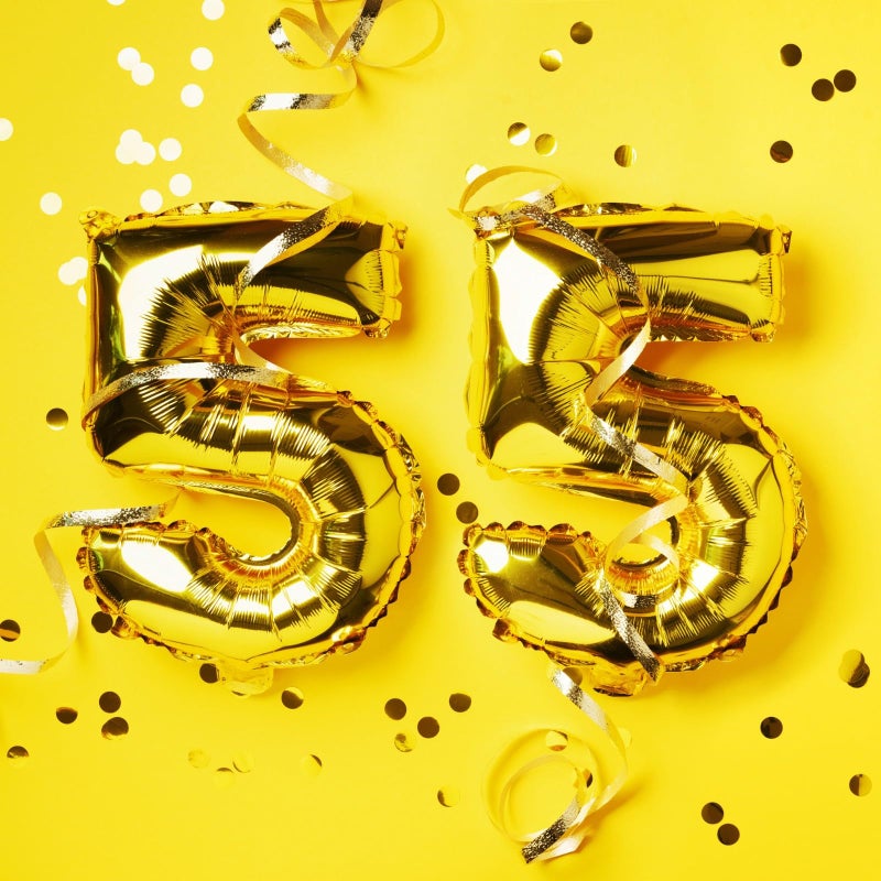 Simple polymer 16" Gold 0-9 Number Balloons Foil Balloons Mylar Balloons for Party Decorations Party Supplies - Image 2